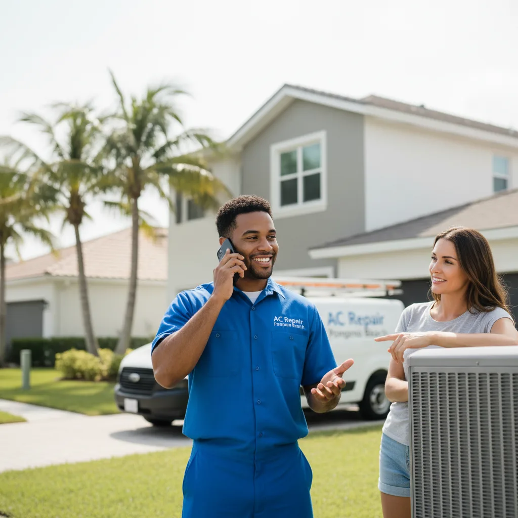 AC Repair Pompano Beach customer support in Peabody